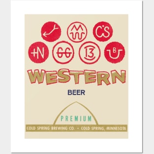 Western Beer Retro Defunct Breweriana Posters and Art